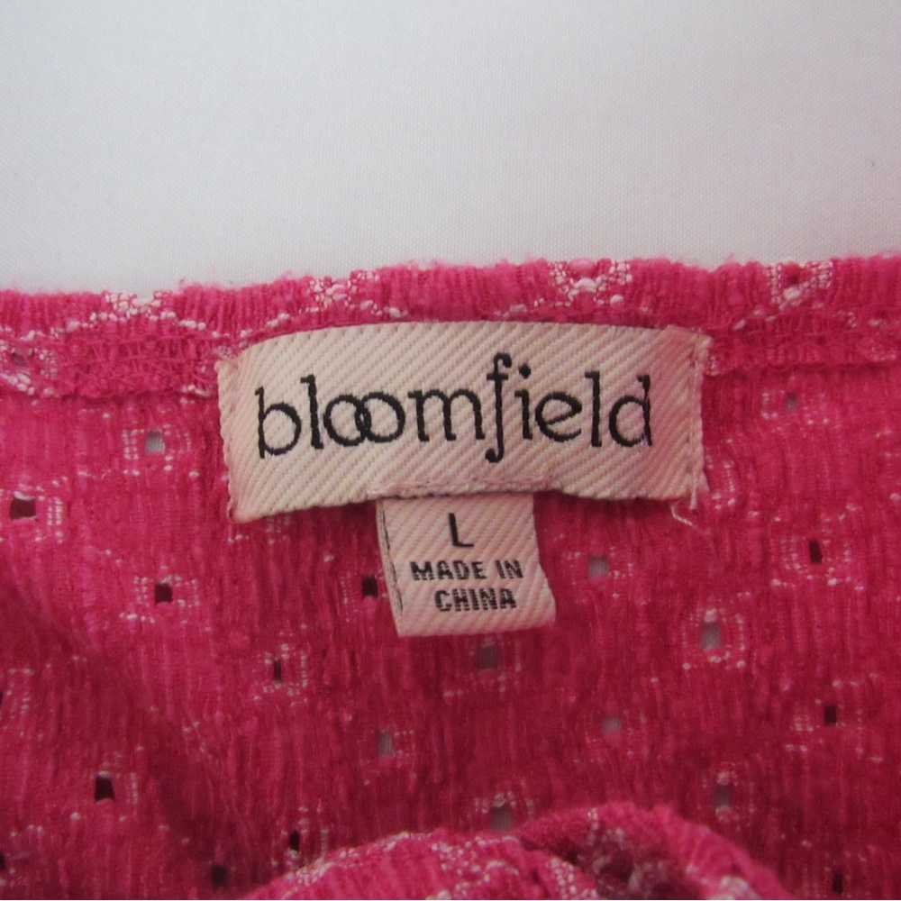 Pink Ruffled crop tank Top - Picture 4 of 6